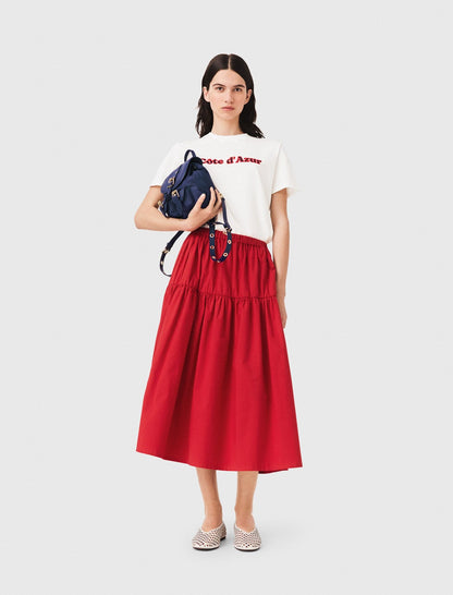 T-shirt with embroidery | Maje