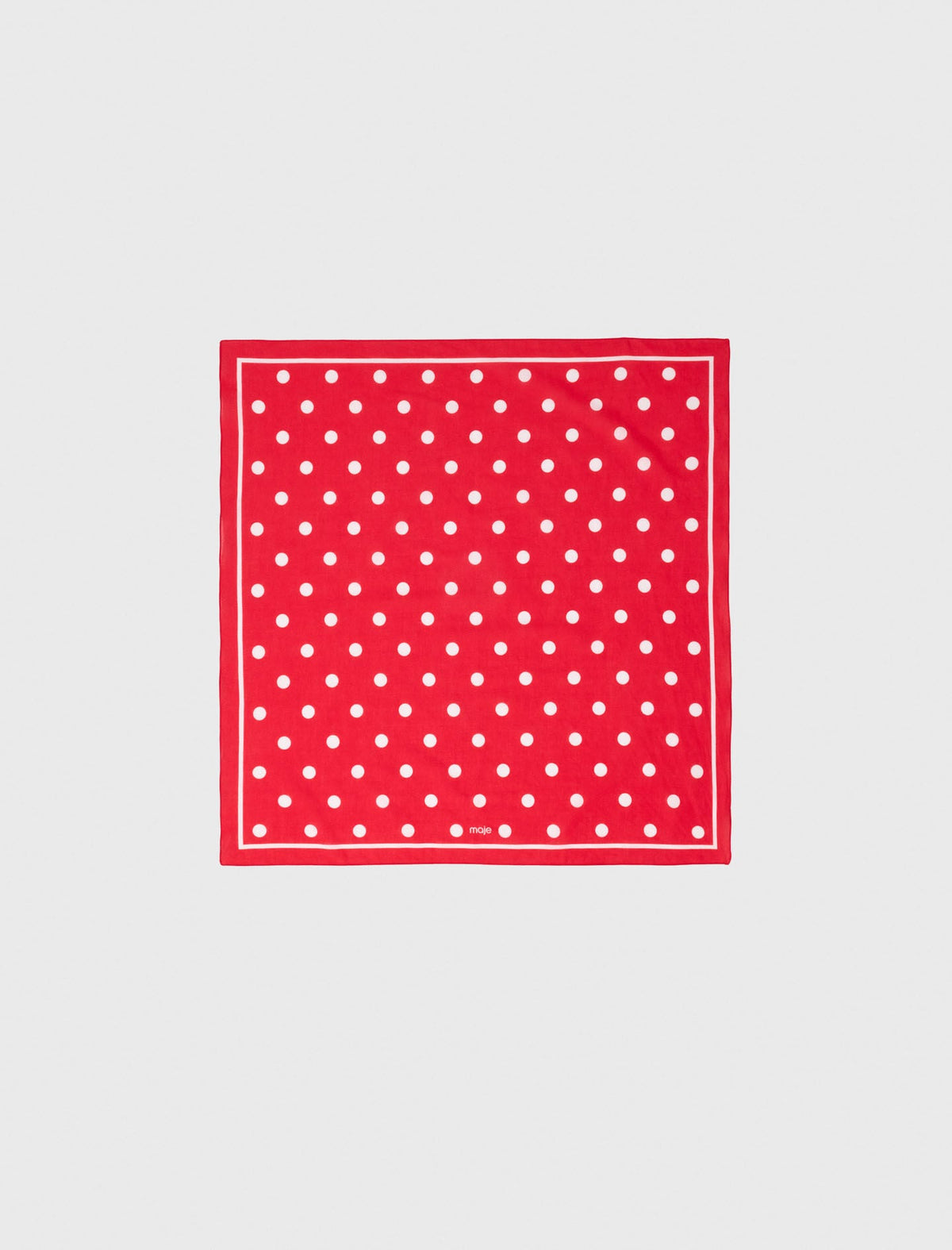 Polka dot cotton bandana | Maje
