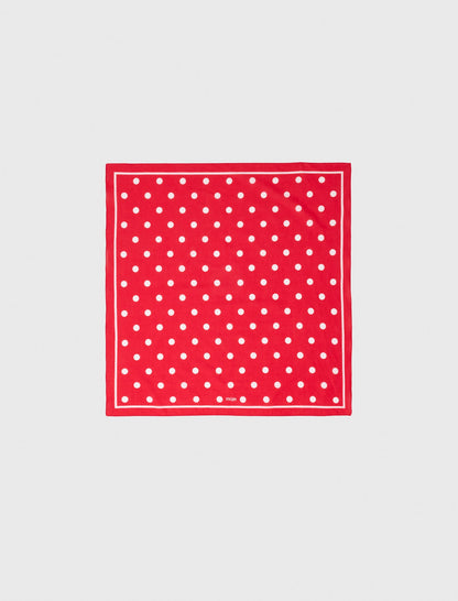 Polka dot cotton bandana | Maje