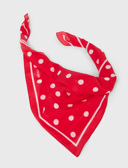 Polka dot cotton bandana | Maje