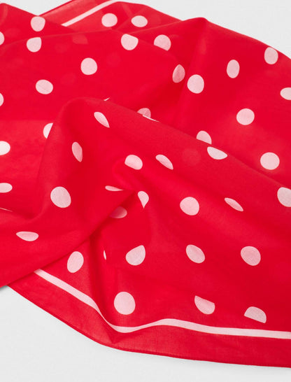 Polka dot cotton bandana | Maje