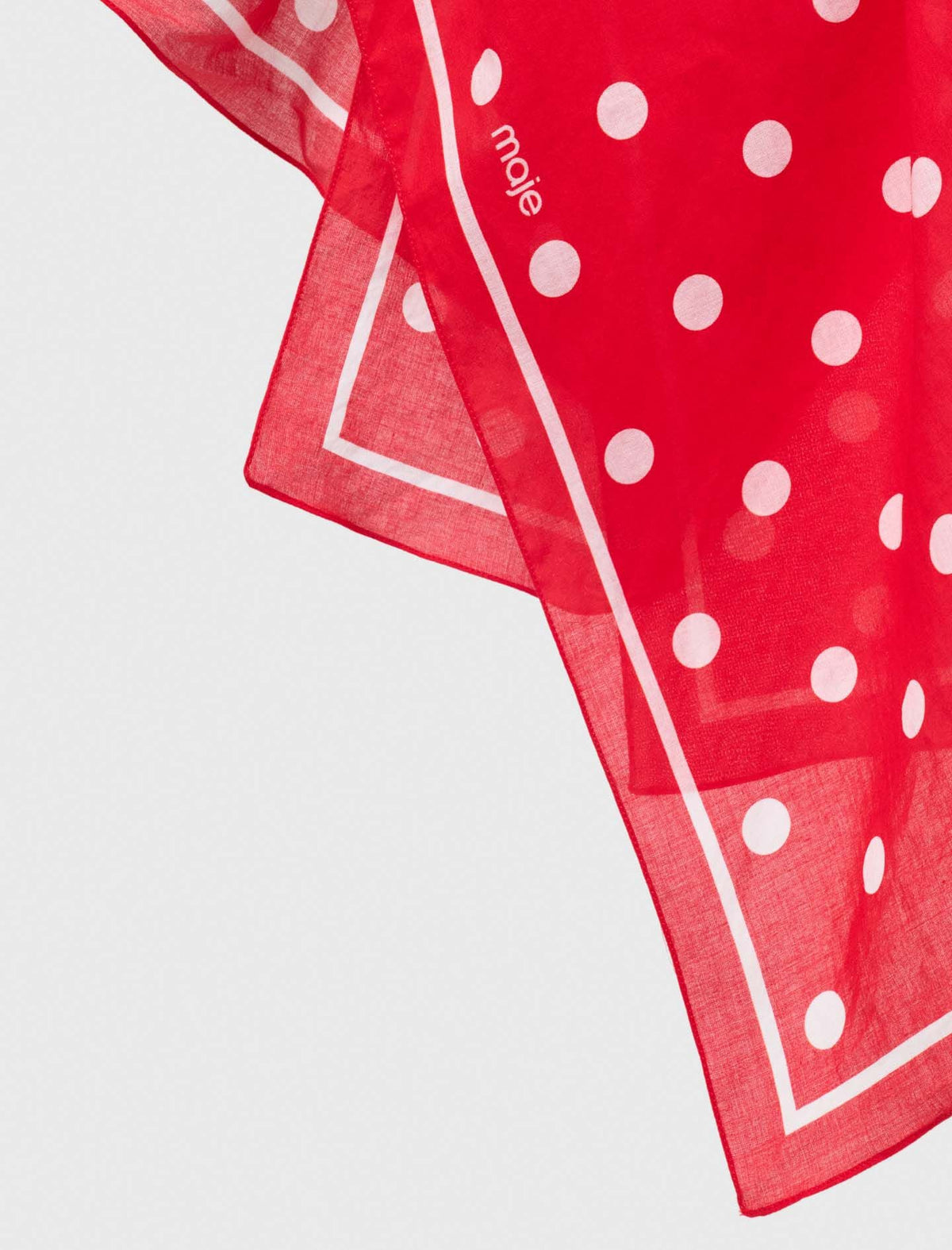 Polka dot cotton bandana | Maje