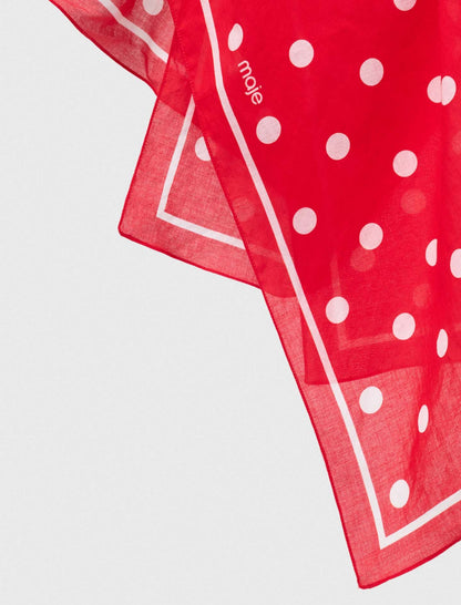 Polka dot cotton bandana | Maje