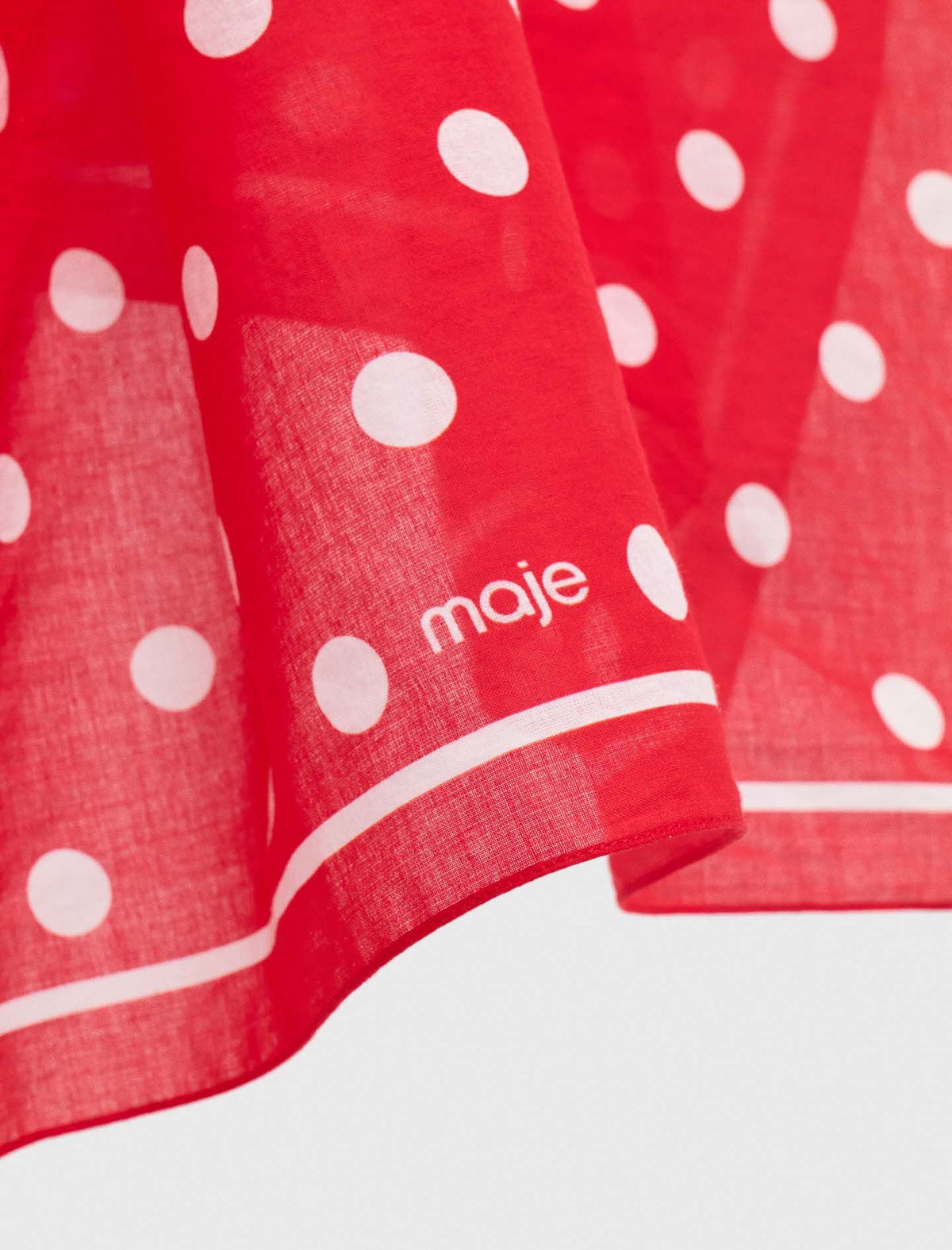 Polka dot cotton bandana | Maje