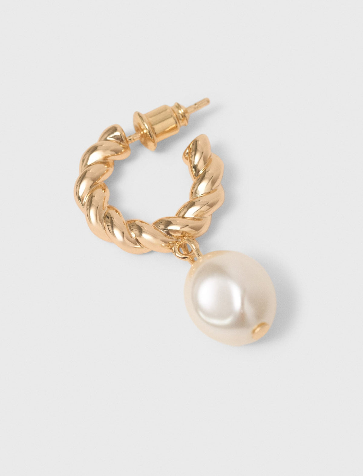 Twisted bead hoop earrings | Maje