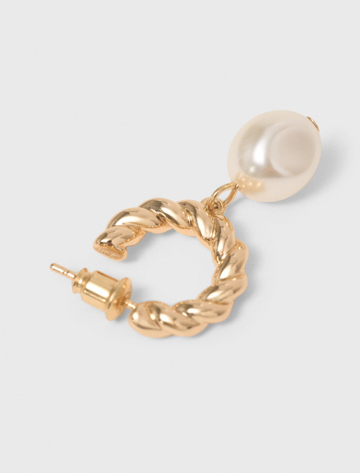Twisted bead hoop earrings | Maje