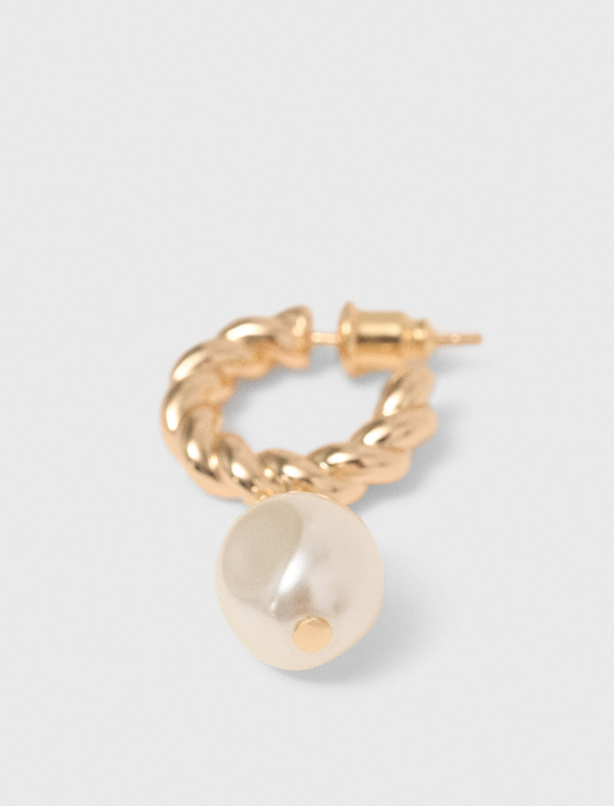 Twisted bead hoop earrings | Maje