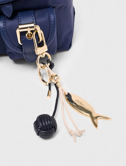 Mini leather and nylon backpack | Maje