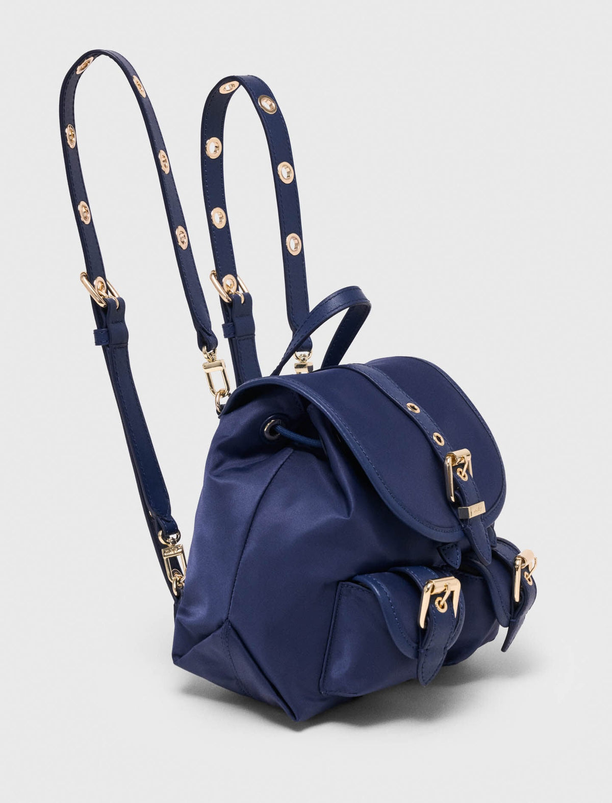 Mini leather and nylon backpack | Maje