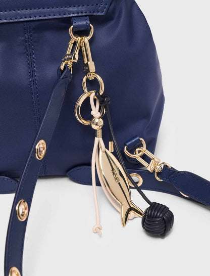 Mini leather and nylon backpack | Maje
