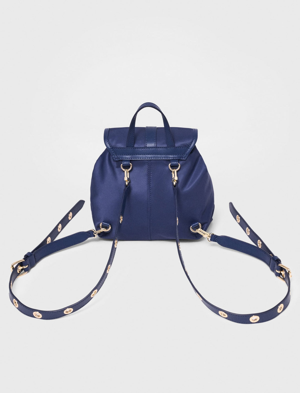 Mini leather and nylon backpack | Maje