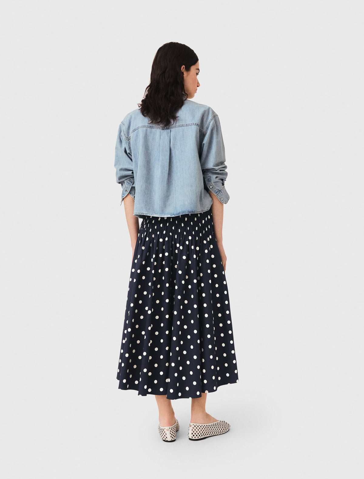 Long cotton skirt | Maje