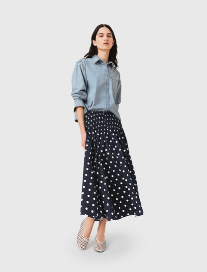 Long cotton skirt | Maje