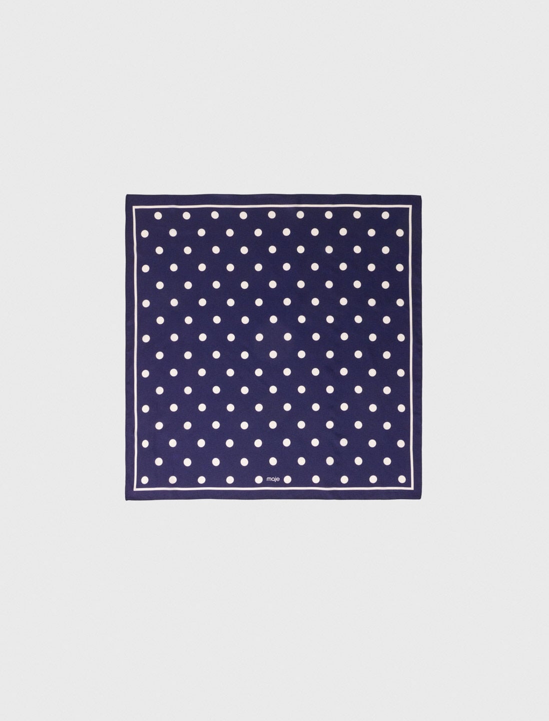 Silk polka dot bandana | Maje