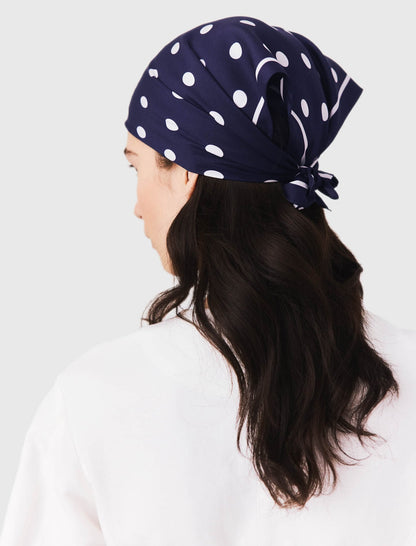 Silk polka dot bandana | Maje