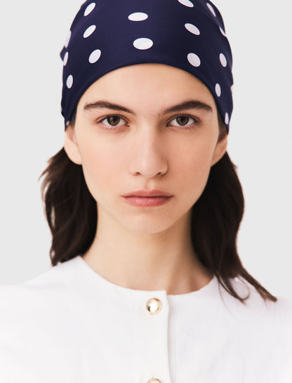Silk polka dot bandana | Maje