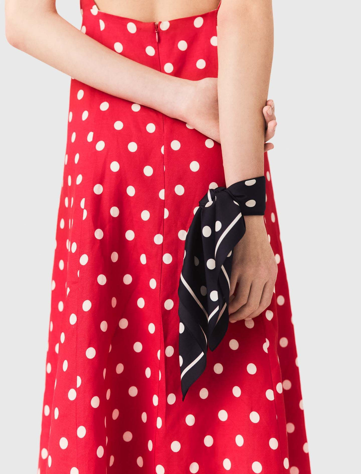 Silk polka dot bandana | Maje