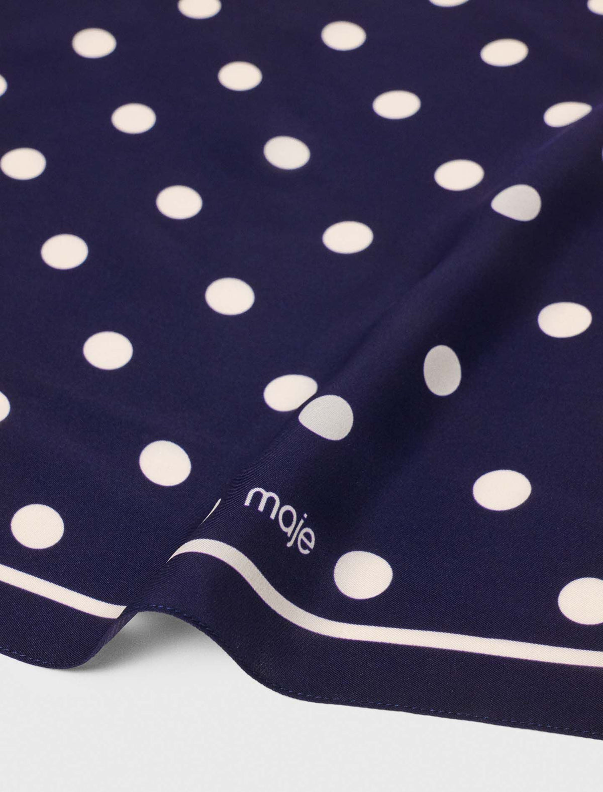Silk polka dot bandana | Maje