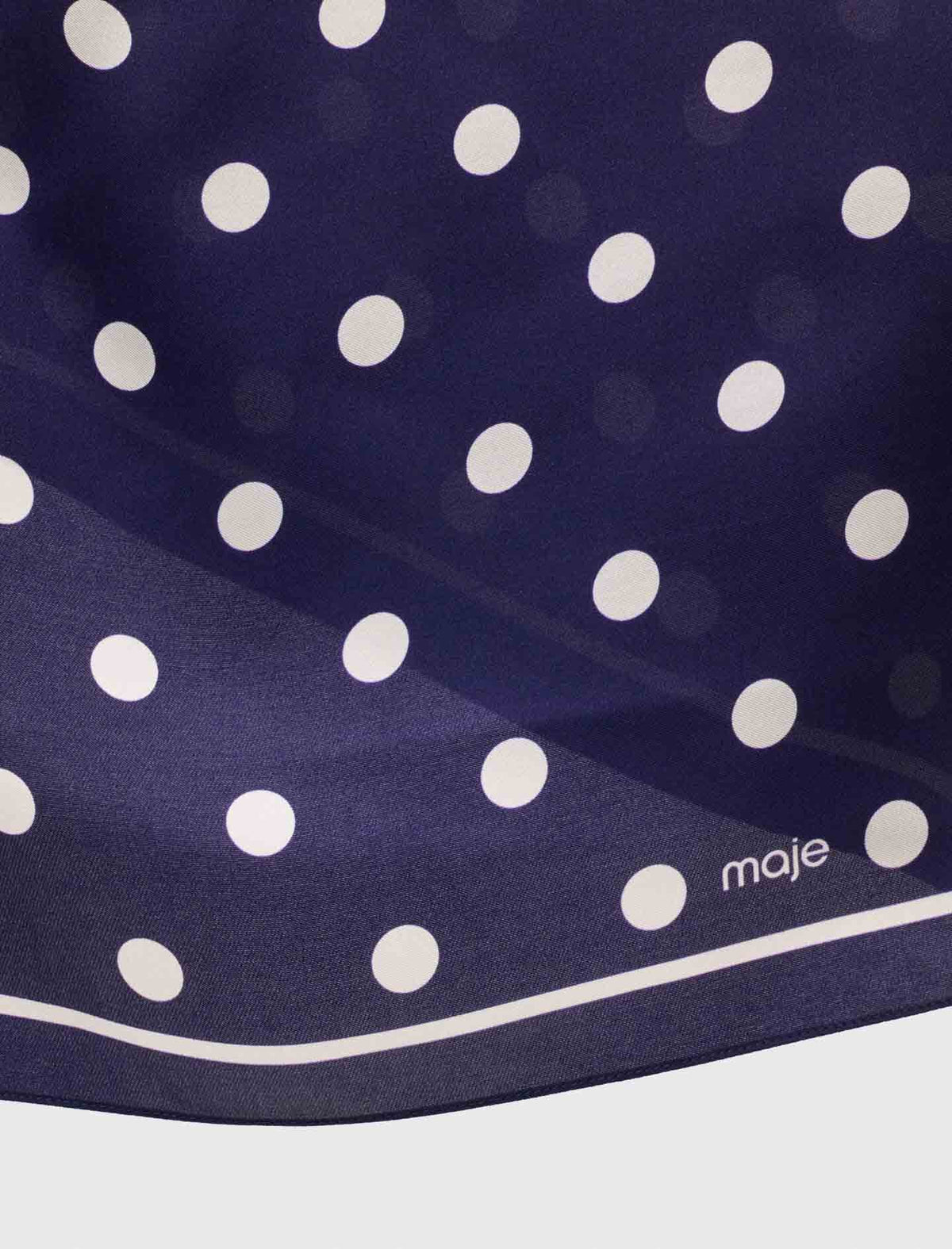 Silk polka dot bandana | Maje