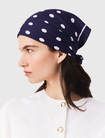Silk polka dot bandana | Maje