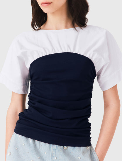 Pleated jersey top | Maje