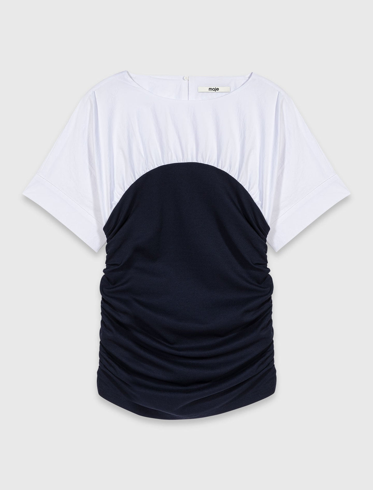 Pleated jersey top | Maje