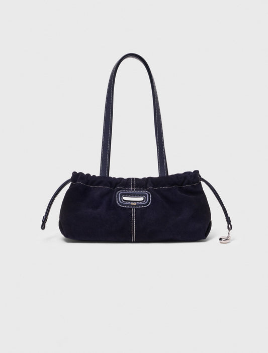 Topstitched suede Milpli Gazette | Maje