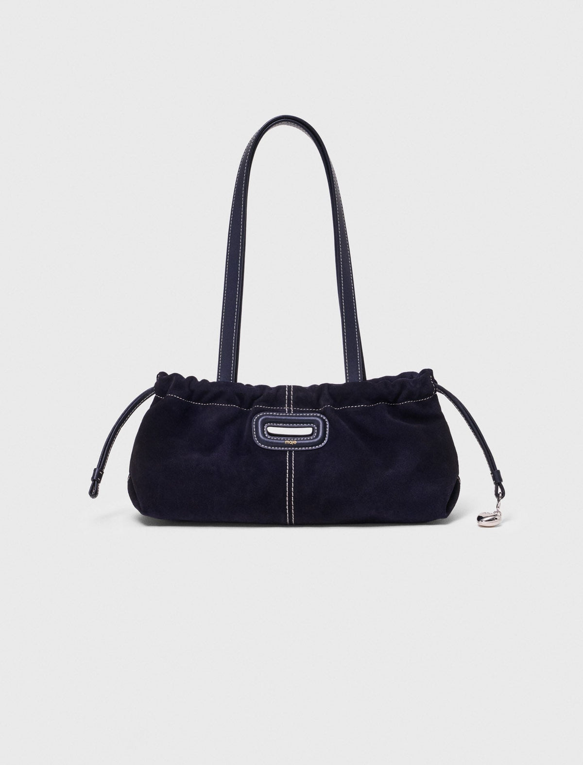 Topstitched suede Milpli Gazette | Maje