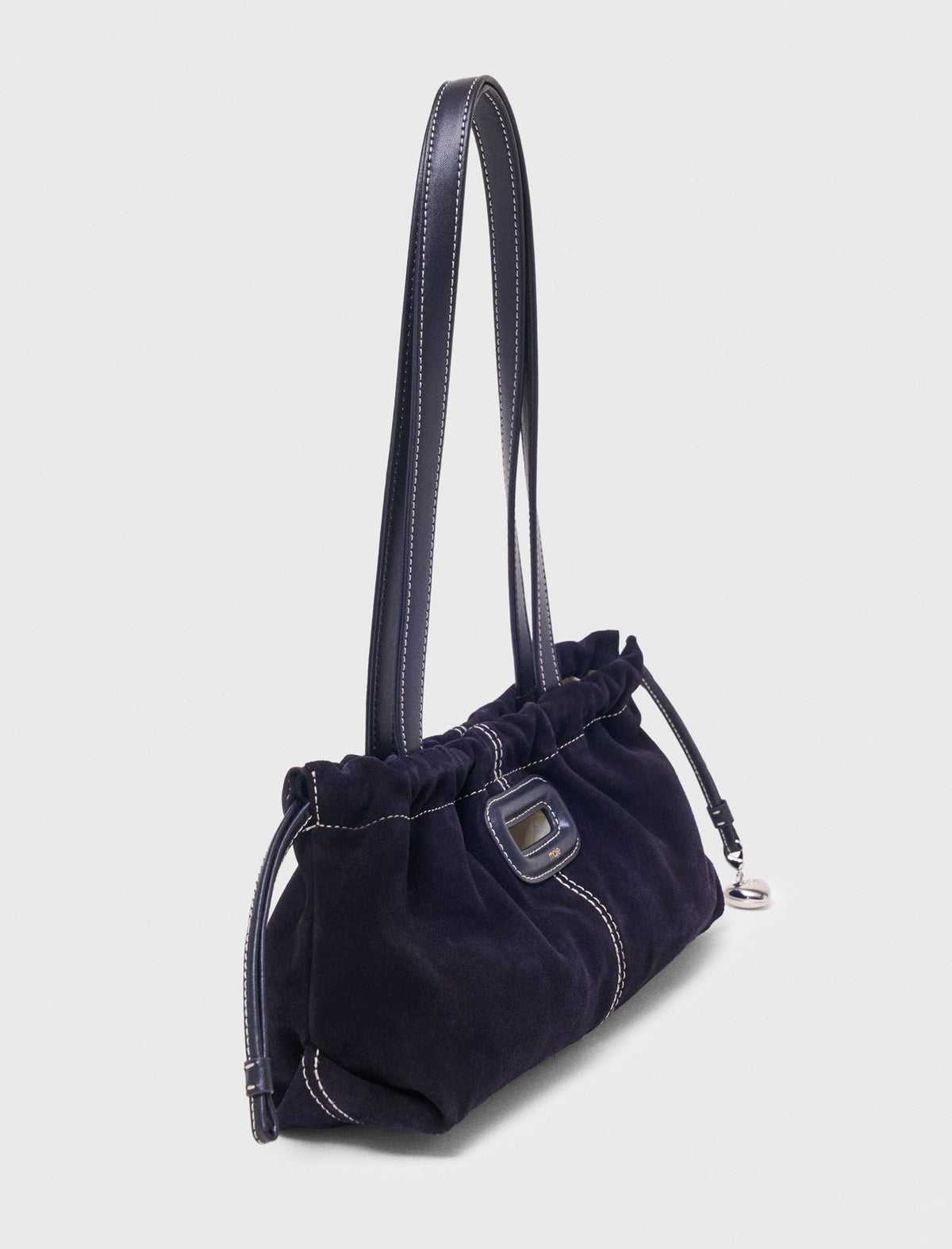 Topstitched suede Milpli Gazette | Maje