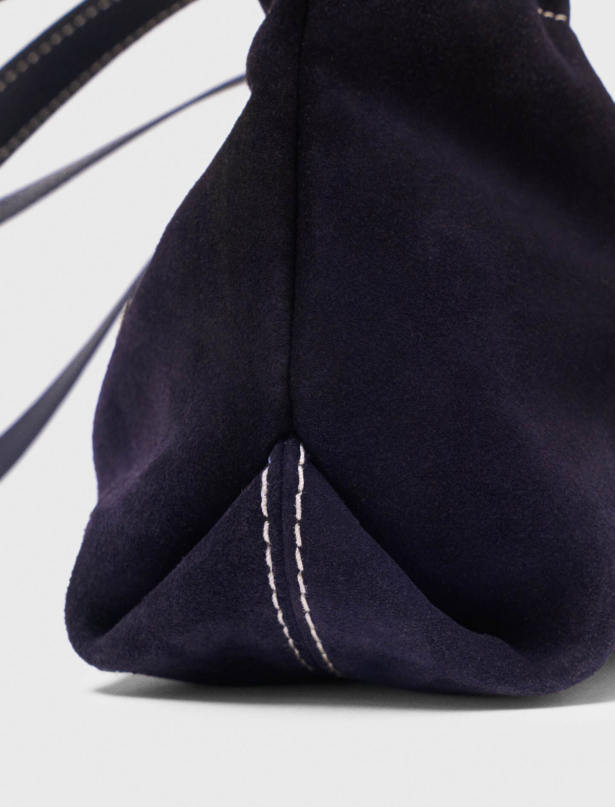 Topstitched suede Milpli Gazette | Maje