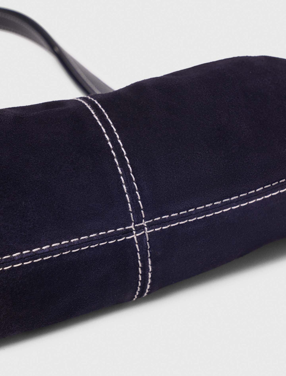 Topstitched suede Milpli Gazette | Maje
