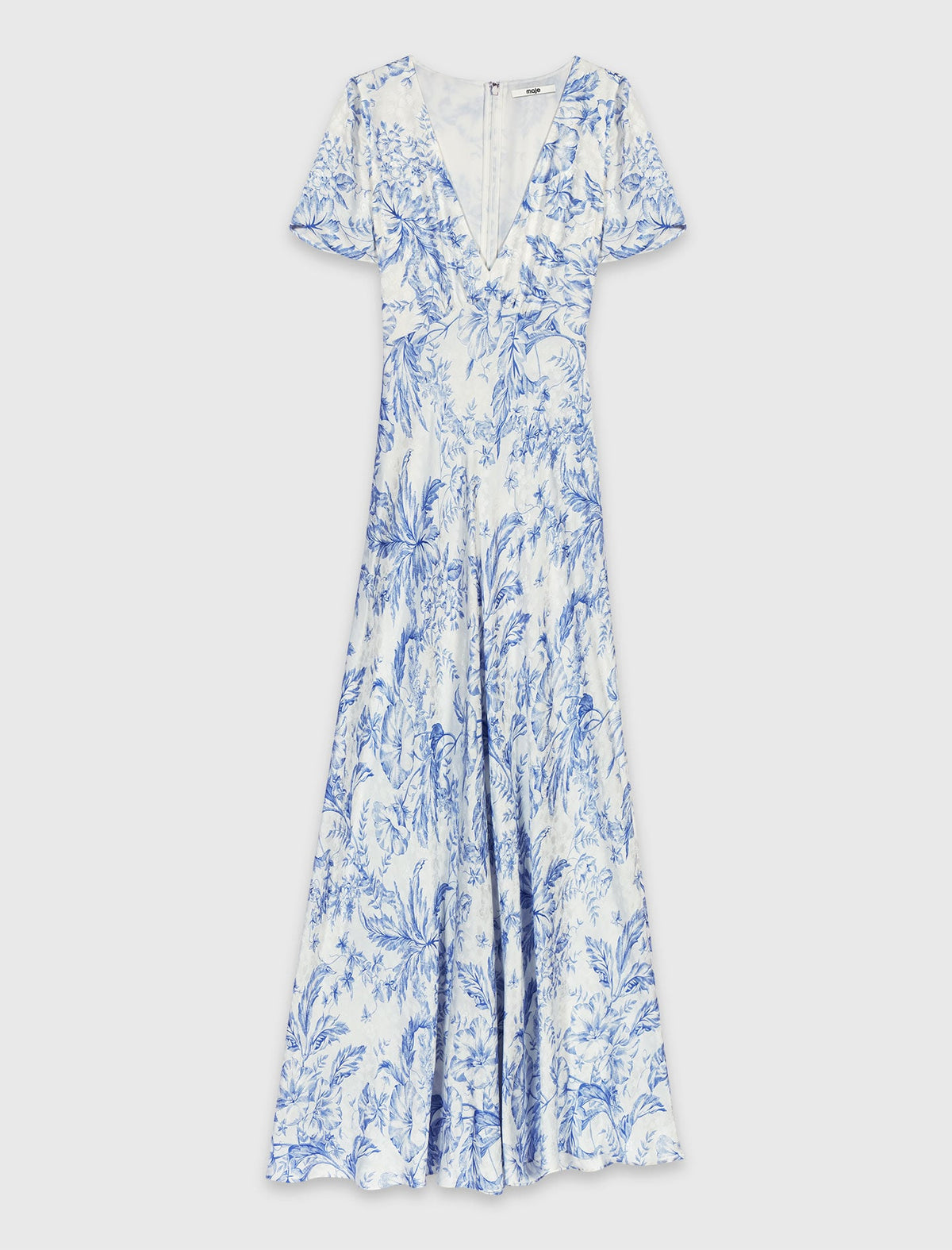 Flowing patterned maxi dress | Maje