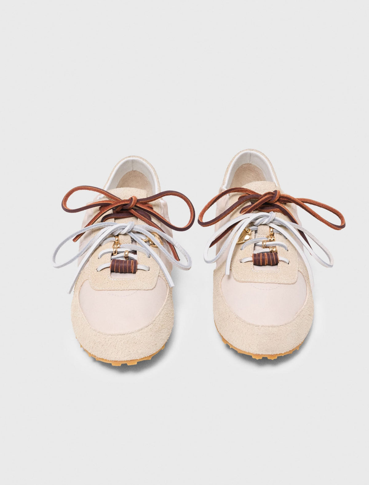 Multi-lace nylon trainers | Maje