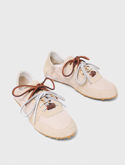 Multi-lace nylon trainers | Maje
