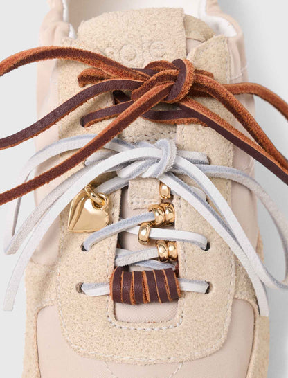 Multi-lace nylon trainers | Maje