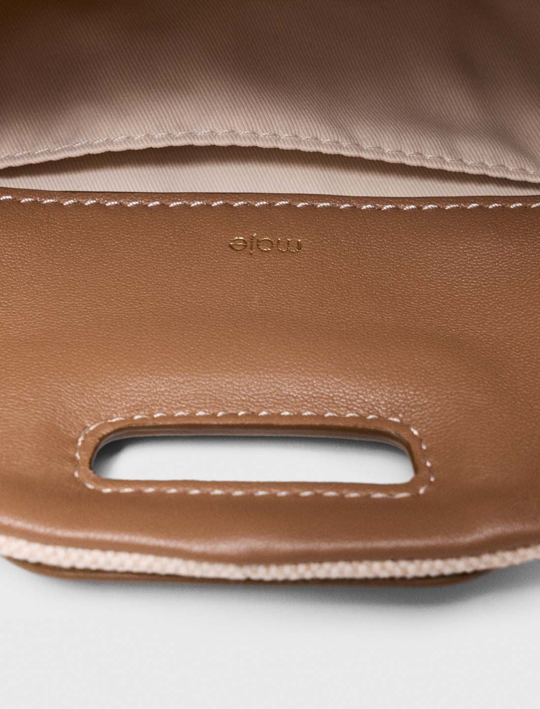 Canvas and leather Miss M Mini bag | Maje