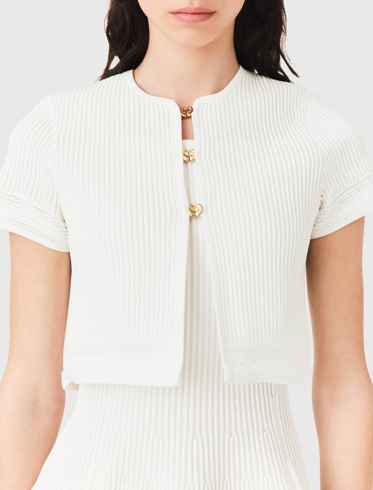 Short-sleeved cardigan | Maje