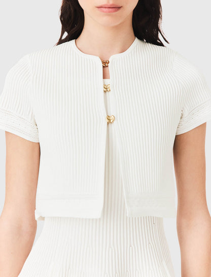 Short-sleeved cardigan | Maje