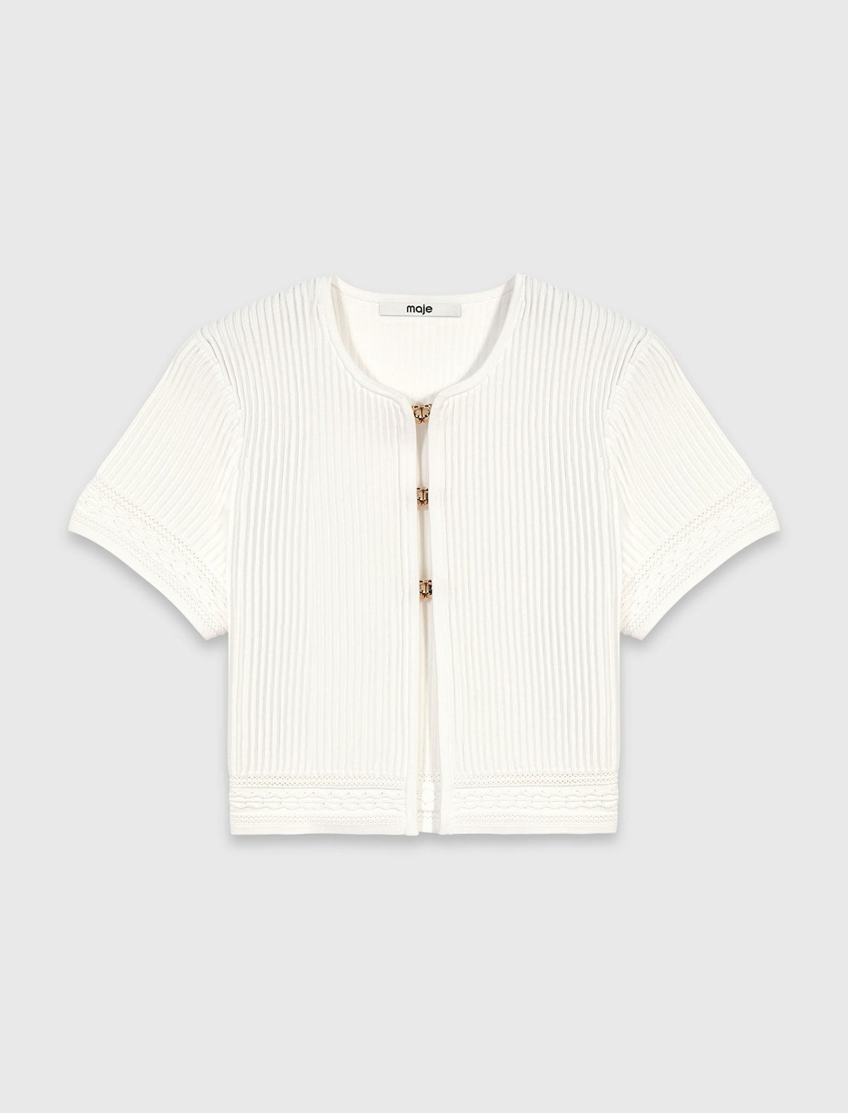 Short-sleeved cardigan | Maje