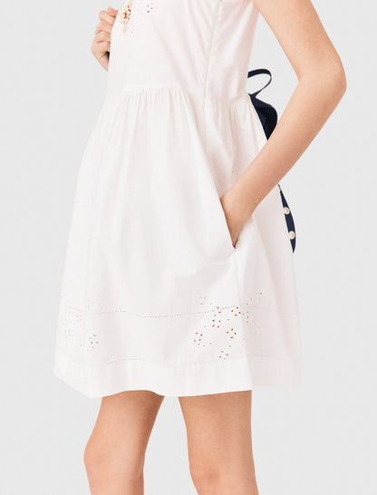 Short dress with lace trim | Maje