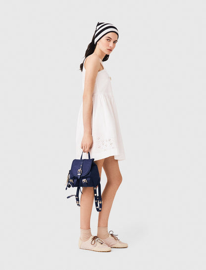 Short dress with lace trim | Maje
