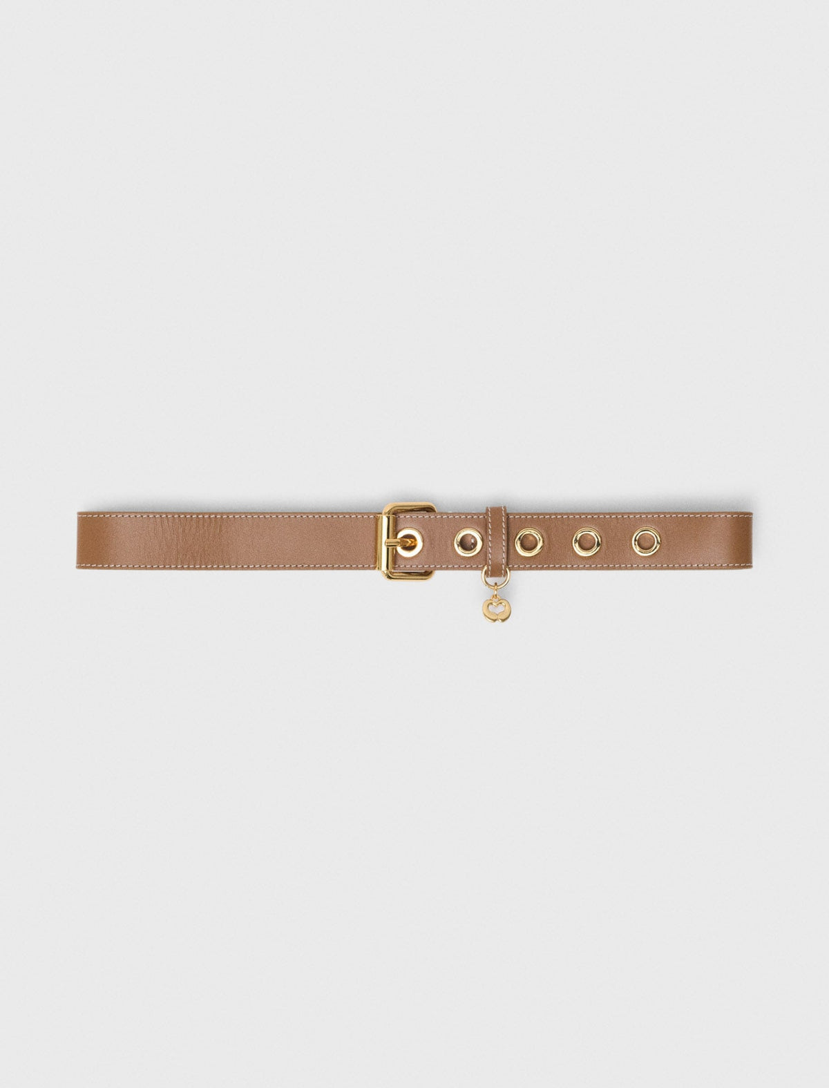 Leather belt with eyelets | Maje