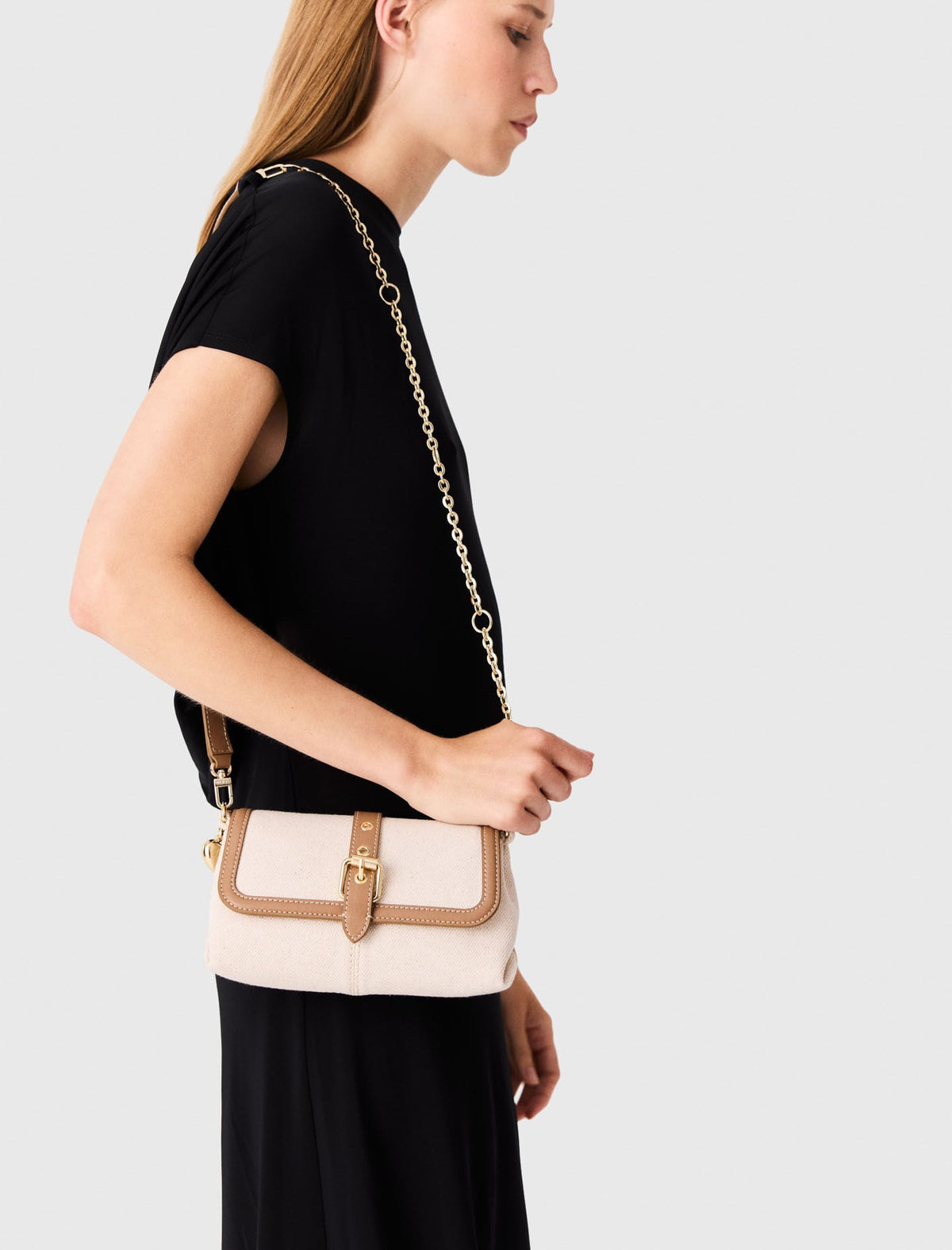 Miss M walk canvas & leather mix | Maje