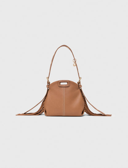 Miss M micro stitched leather bag | Maje