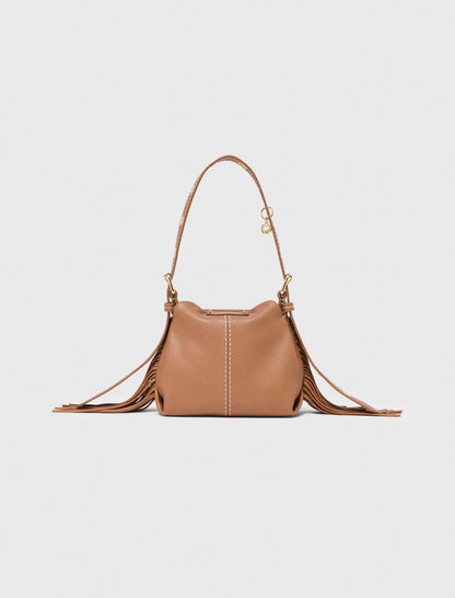 Miss M micro stitched leather bag | Maje