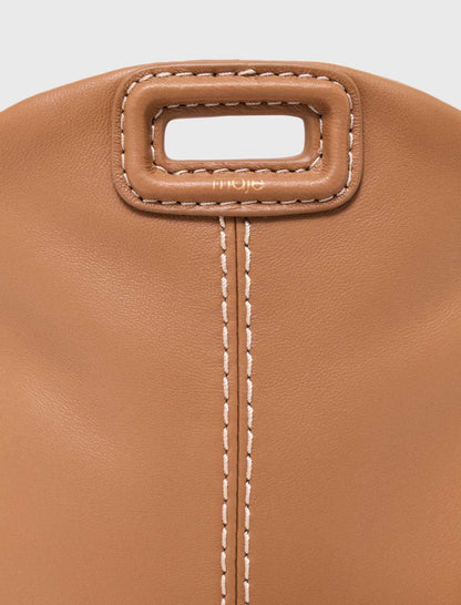 Miss M micro stitched leather bag | Maje