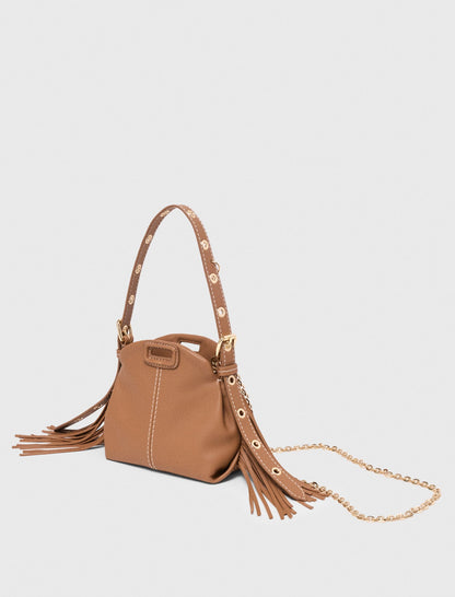 Miss M micro stitched leather bag | Maje