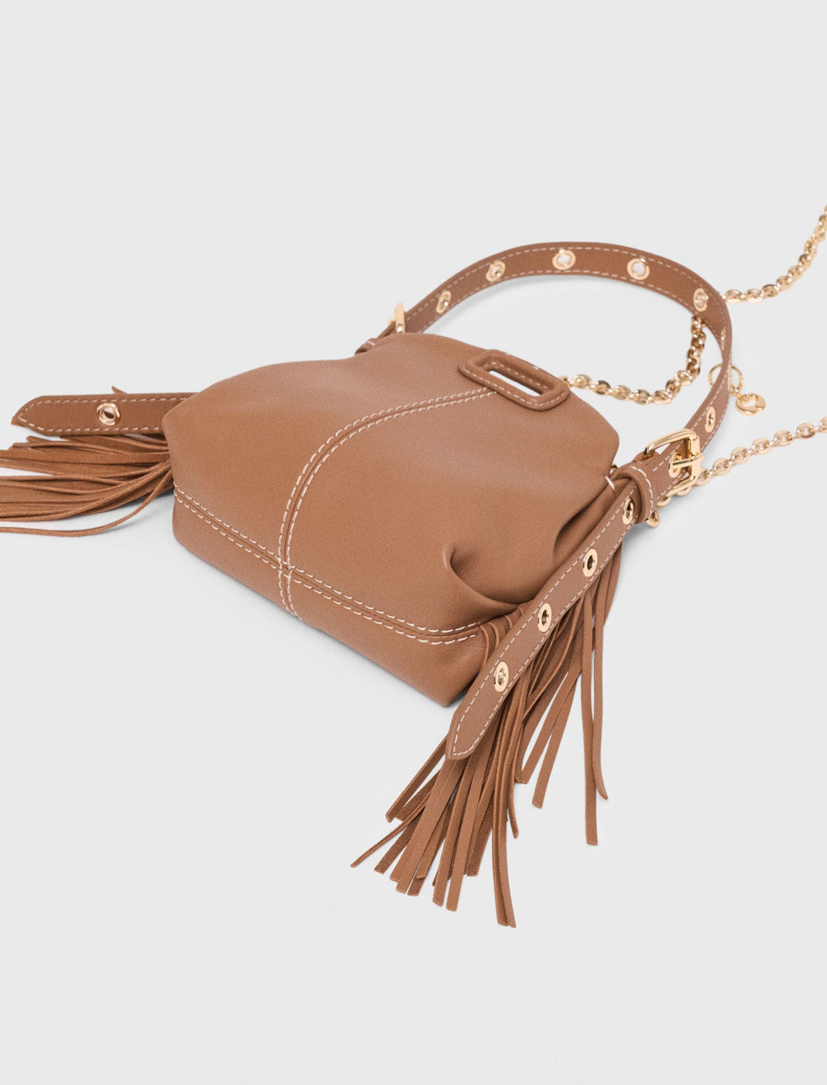 Miss M micro stitched leather bag | Maje