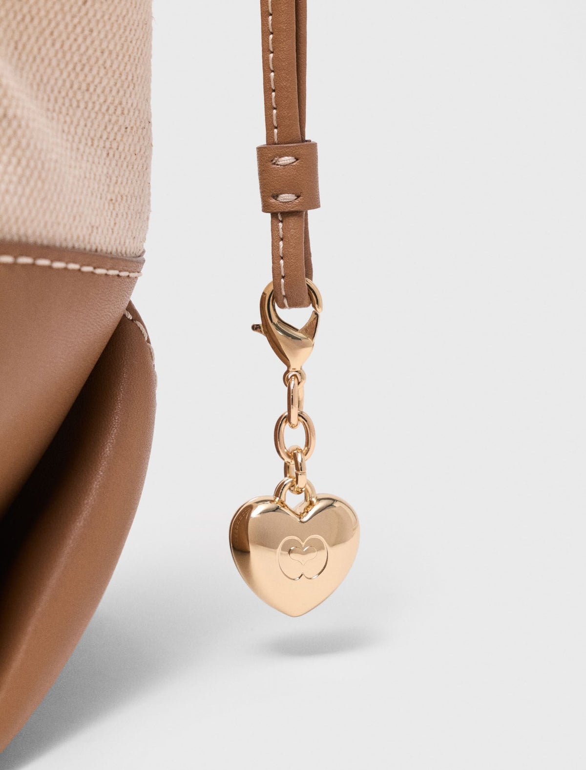 Milpli canvas and leather tote bag | Maje
