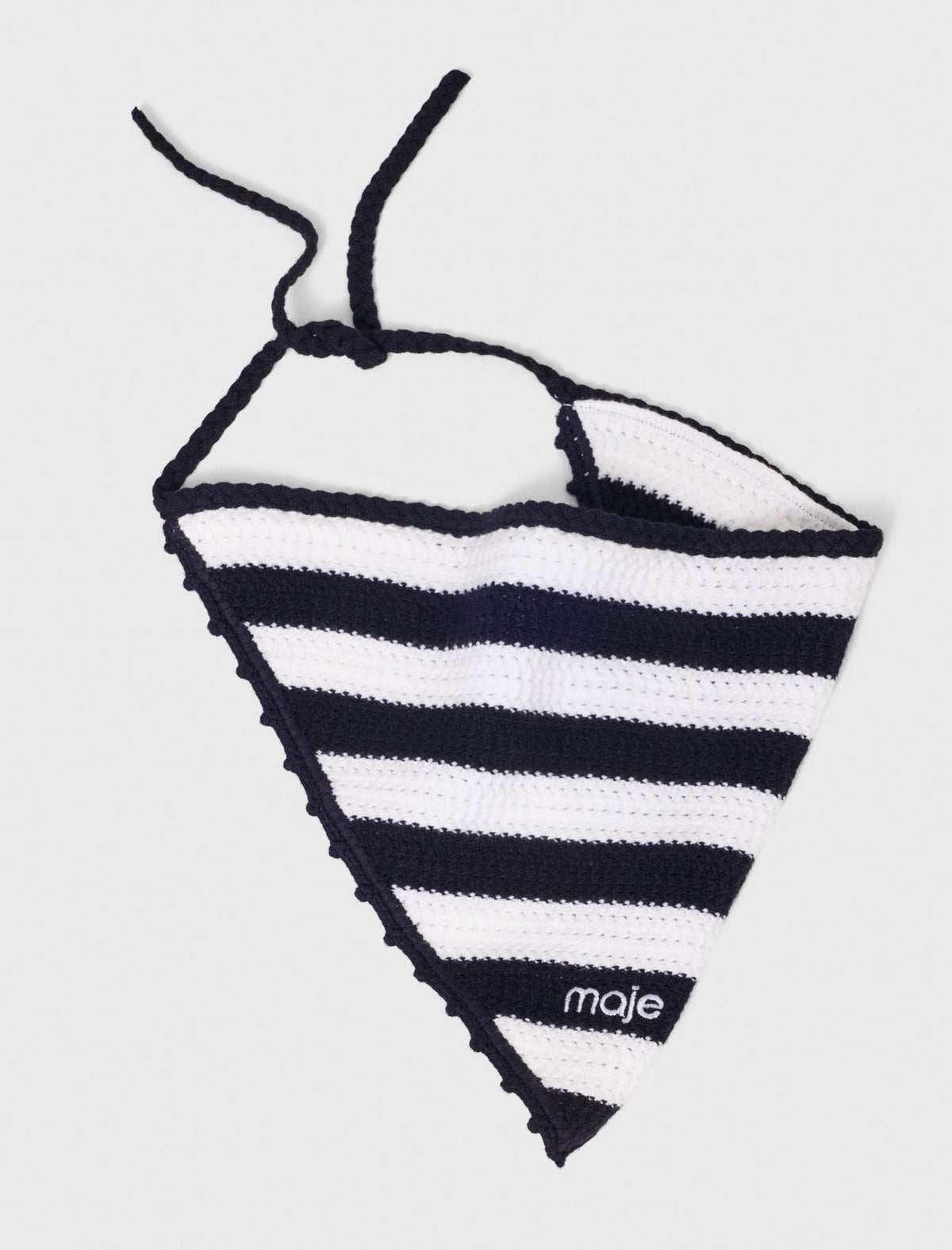 Striped knit triangle | Maje